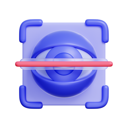 Eye Scanner  3D Icon