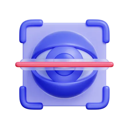 Eye Scanner  3D Icon
