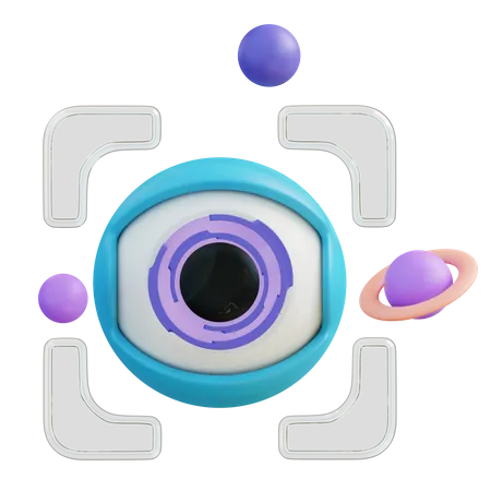 Eye Scanner  3D Icon