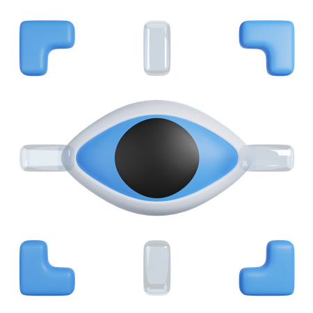 Eye Scanner  3D Icon