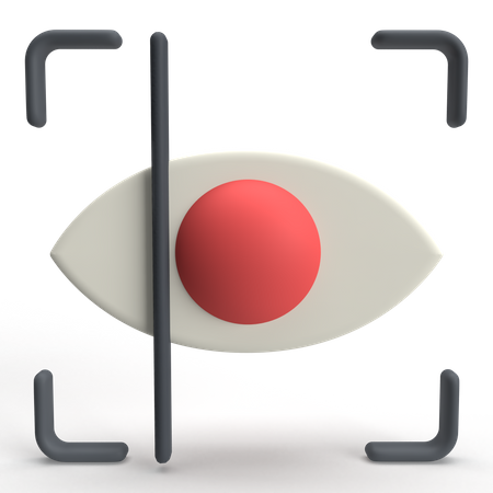 Eye Scanner  3D Icon