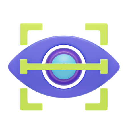 Eye Scanner  3D Icon