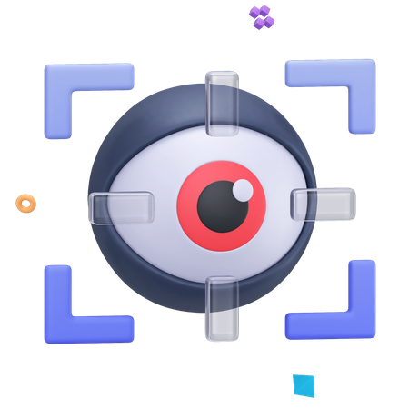 Eye Scanner  3D Icon