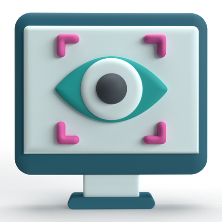 Eye Scanner  3D Icon