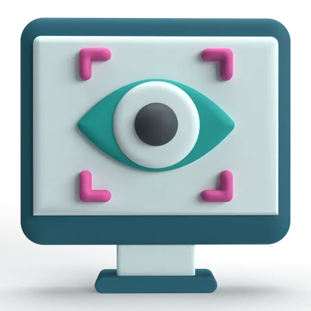 Eye Scanner  3D Icon