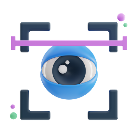 Eye Scanner  3D Icon