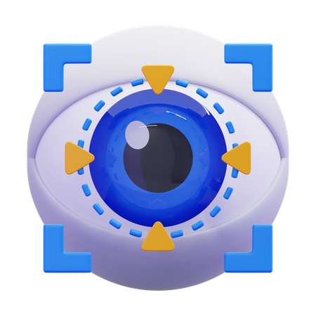 Eye scanner  3D Icon