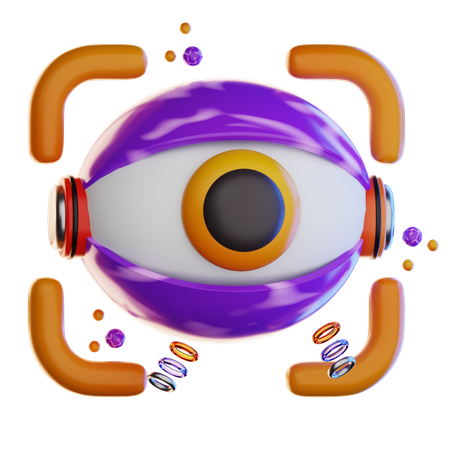 Eye Scanner  3D Icon