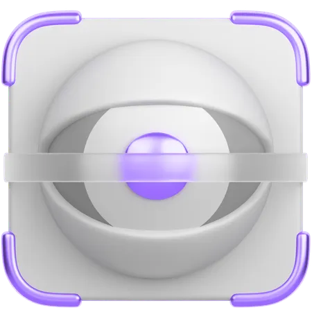 Eye Scanner  3D Icon