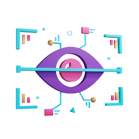 Eye Scanner  3D Icon
