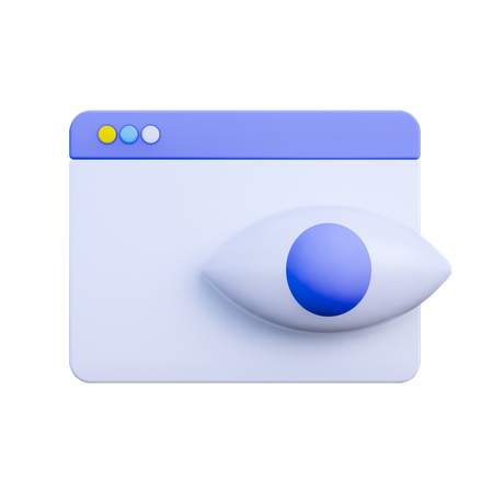 Eye Scanner  3D Icon