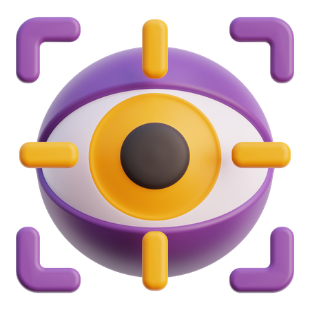Eye Scanner  3D Icon