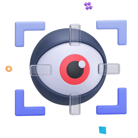 Eye Scanner  3D Icon