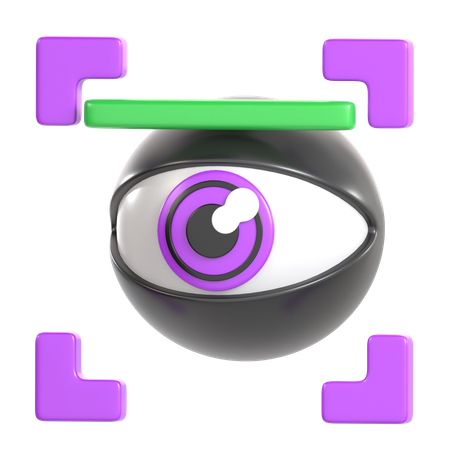 Eye Scanner  3D Icon