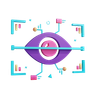 eye scan emoji 3d