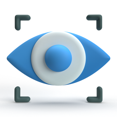 Eye Tracking  3D Icon