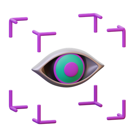 Eye Tracking  3D Icon