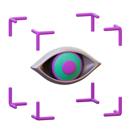 Eye Tracking  3D Icon