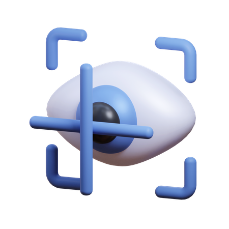 Eye tracking 3D Icon
