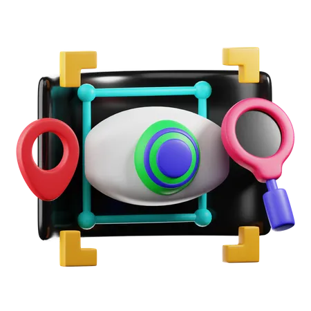 Eye Tracking  3D Icon