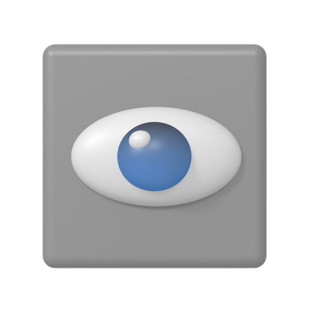 시선  3D Icon