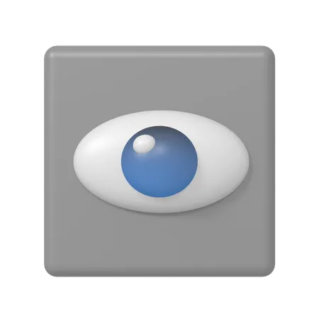 시선  3D Icon