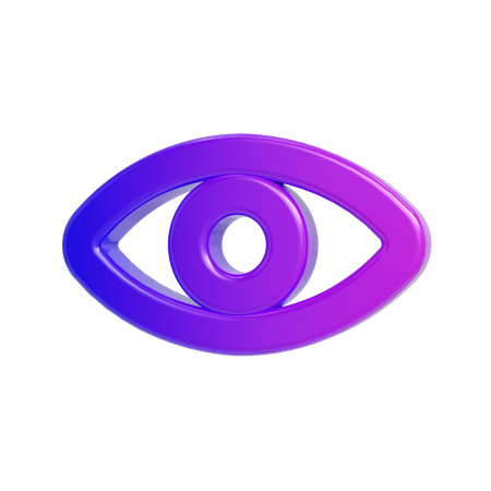 Eye vision  3D Icon