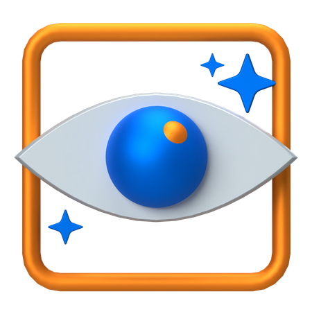 Eye Vision  3D Icon