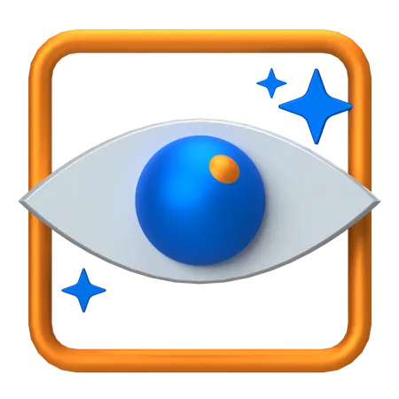 Eye Vision  3D Icon