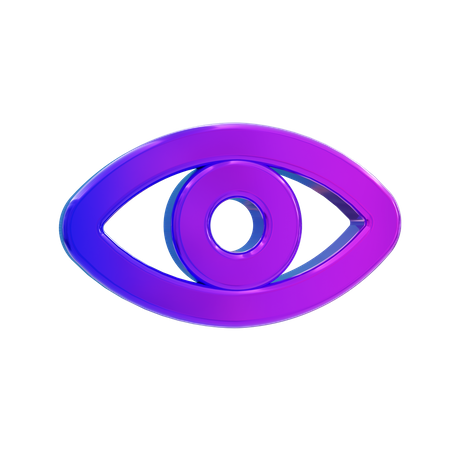 Eye vision  3D Icon