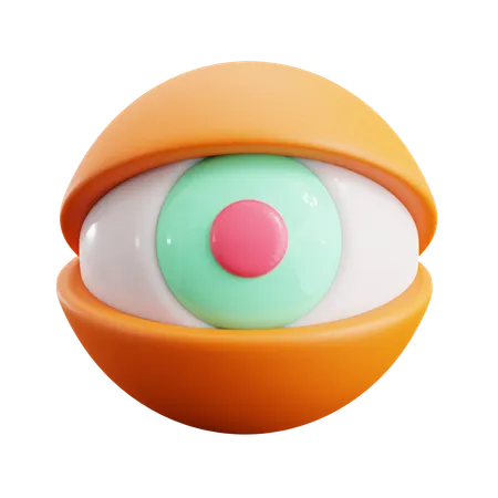 Eye Visual  3D Icon
