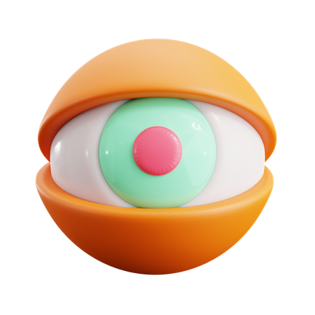 Eye Visual  3D Icon