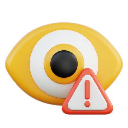 Eye Warning  3D Icon