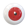 3d angry eye logo