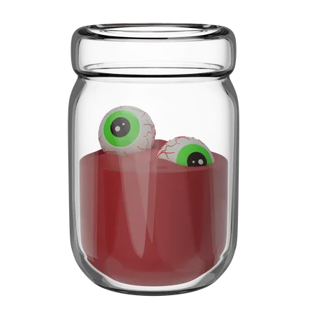 Jar With An Eye 3D Icon