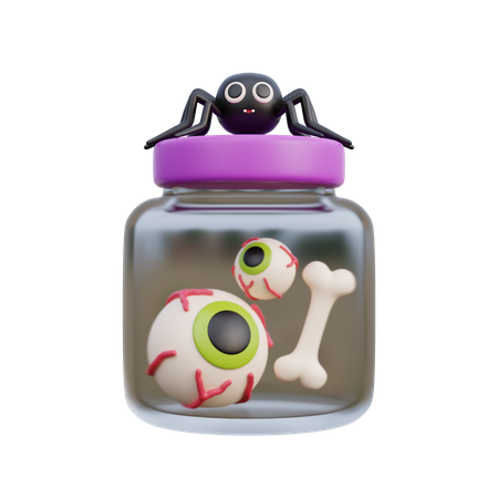 Eyeball Jar  3D Icon