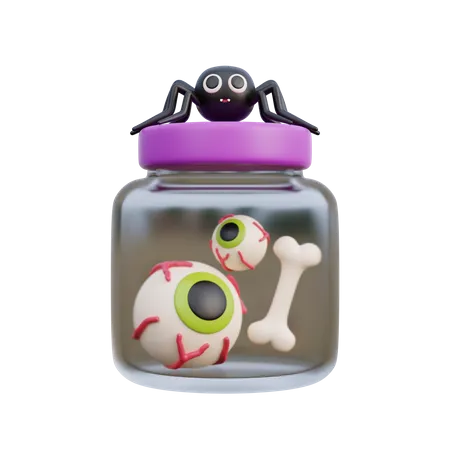 Eyeball Jar  3D Icon