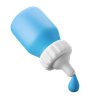 3d eyedropper bottle logo