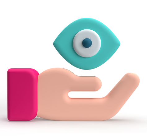 시력  3D Icon