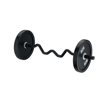 Ez barbell  3D Icon