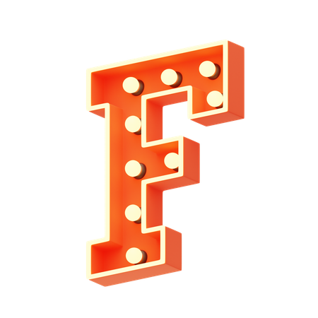 F  3D Icon