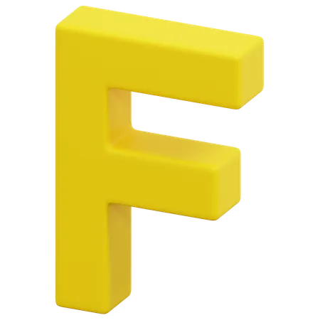 F  3D Icon