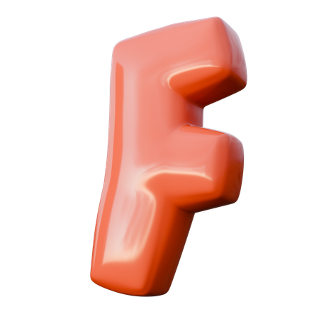 F  3D Icon