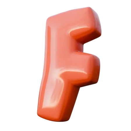 F  3D Icon