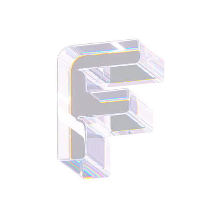 F  3D Icon