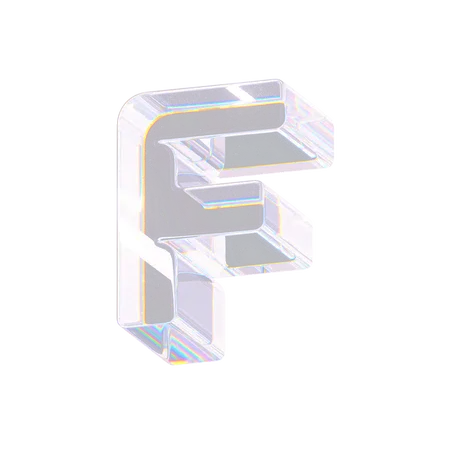 F  3D Icon