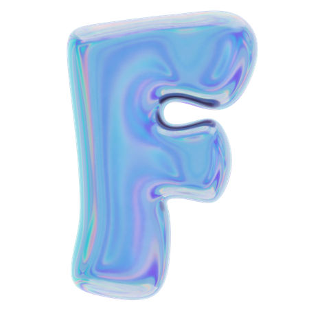 F 추상 모양  3D Icon