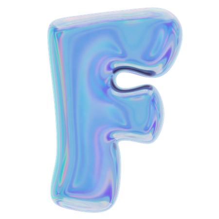 F Abstract Shape  3D Icon