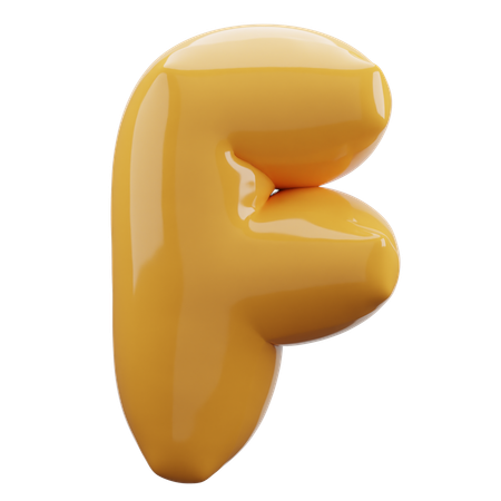 Alfabeto F  3D Icon