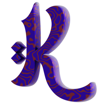 F Alphabet  3D Icon